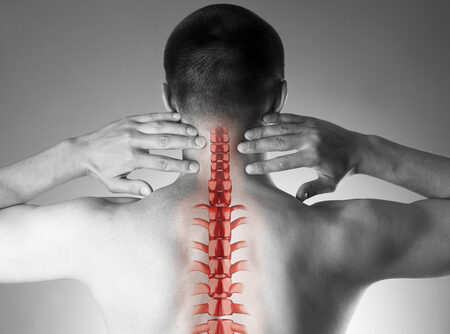 Spine,pain,,man,with,backache,and,ache,in,the,neck,